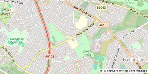 Map of Sheffield