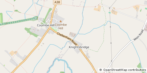 Map of Cheltenham, Gloucestershire