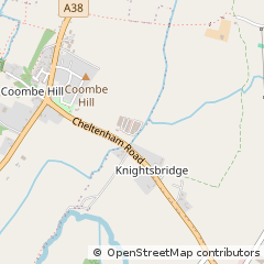 Map of Cheltenham, Gloucestershire