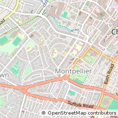 Map of Cheltenham, Gloucestershire