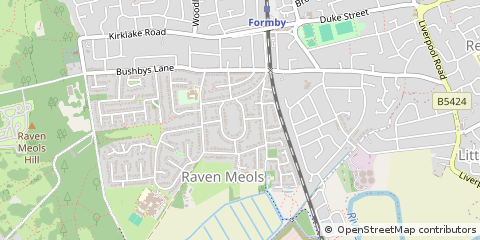 Map of Liverpool, Merseyside