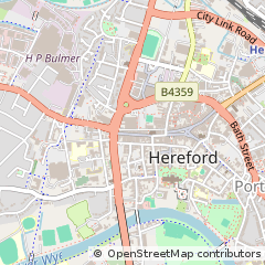Map of Hereford