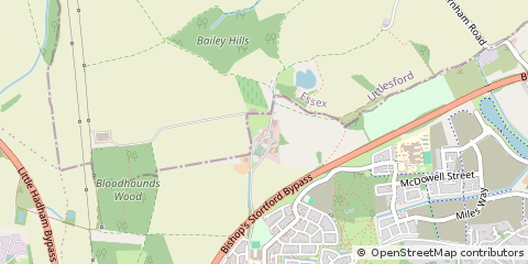 Map of Bishop's Stortford, Hertfordshire