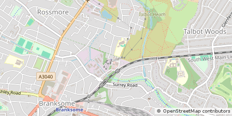 Map of Poole, Dorset