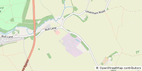 Map of Sudbury, Suffolk