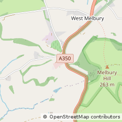Map of Shaftesbury, Dorset