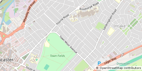 Map of Doncaster