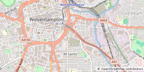 Map of Wolverhampton