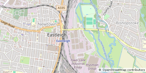 Map of Eastleigh, Hampshire