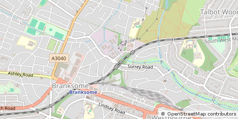 Map of Poole, Dorset