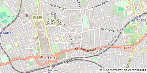 Map of Sutton