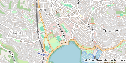 Map of Torquay, Devon