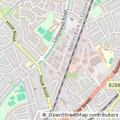 Map of Epsom, Surrey