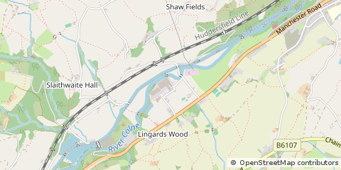 Map of Huddersfield