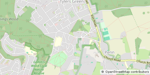 Map of High Wycombe, Bucks