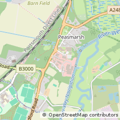 Map of Peasmarsh, Surrey