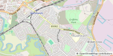 Map of Northwich, Cheshire