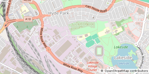 Map of Doncaster, South Yorkshire