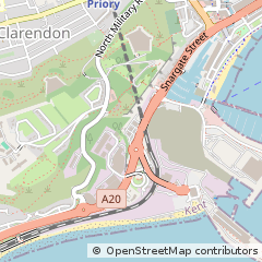 Map of Dover, Kent