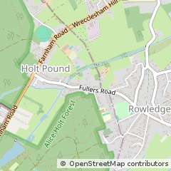 Map of Farnham, Surrey