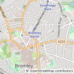Map of Bromley, Kent