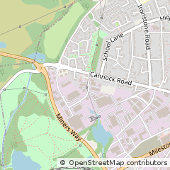 Map of Burntwood, Staffordshire