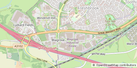 Map of Swindon