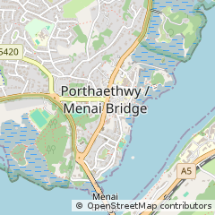 Map of Menai Bridge, Anglesey