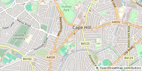 Map of Birmingham, West Midlands