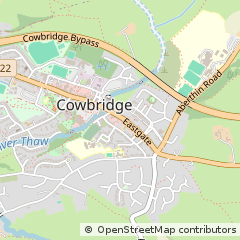 Map of Cowbridge, Vale of Glamorgan