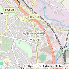 Map of Chesterfield, Derbyshire