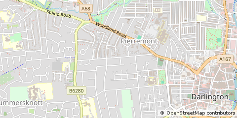 Map of Darlington, CO. Durham