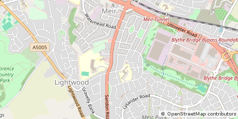 Map of Stoke-on-Trent