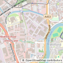Map of Nottingham, Nottinghamshire