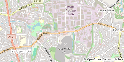 Map of Kingswinford, West Midlands