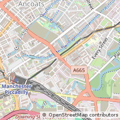 Map of Manchester, Greater Manchester