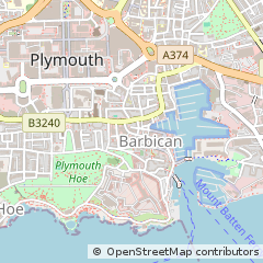 Map of Plymouth, Devon