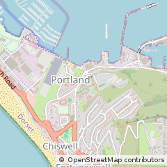 Map of Isle of Portland, Dorset
