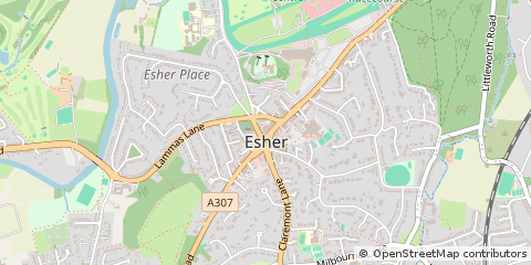 Map of Esher