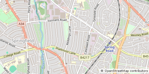 Map of Birmingham, West Midlands