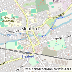 Map of Sleaford, Lincolnshire