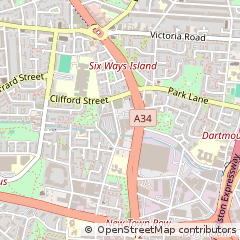 Map of Birmingham, West Midlands