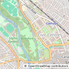 Map of Cardiff