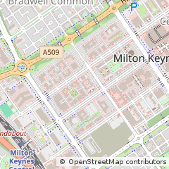 Map of Milton Keynes, Buckinghamshire