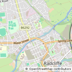 Map of Radcliffe, Manchester