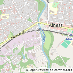 Map of Alness, Ross-Shire