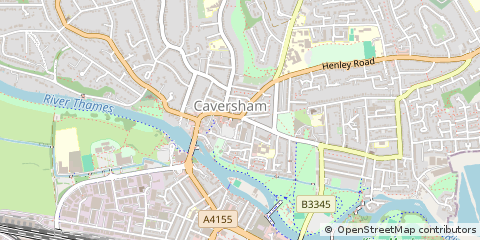 Map of Reading, Berkshire