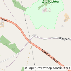 Map of Ashbourne, Derbyshire