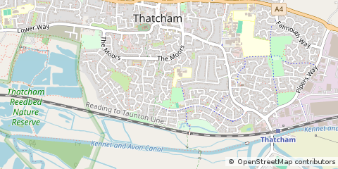 Map of Thatcham