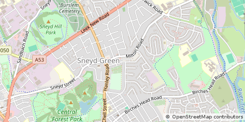 Map of Stoke-on-Trent